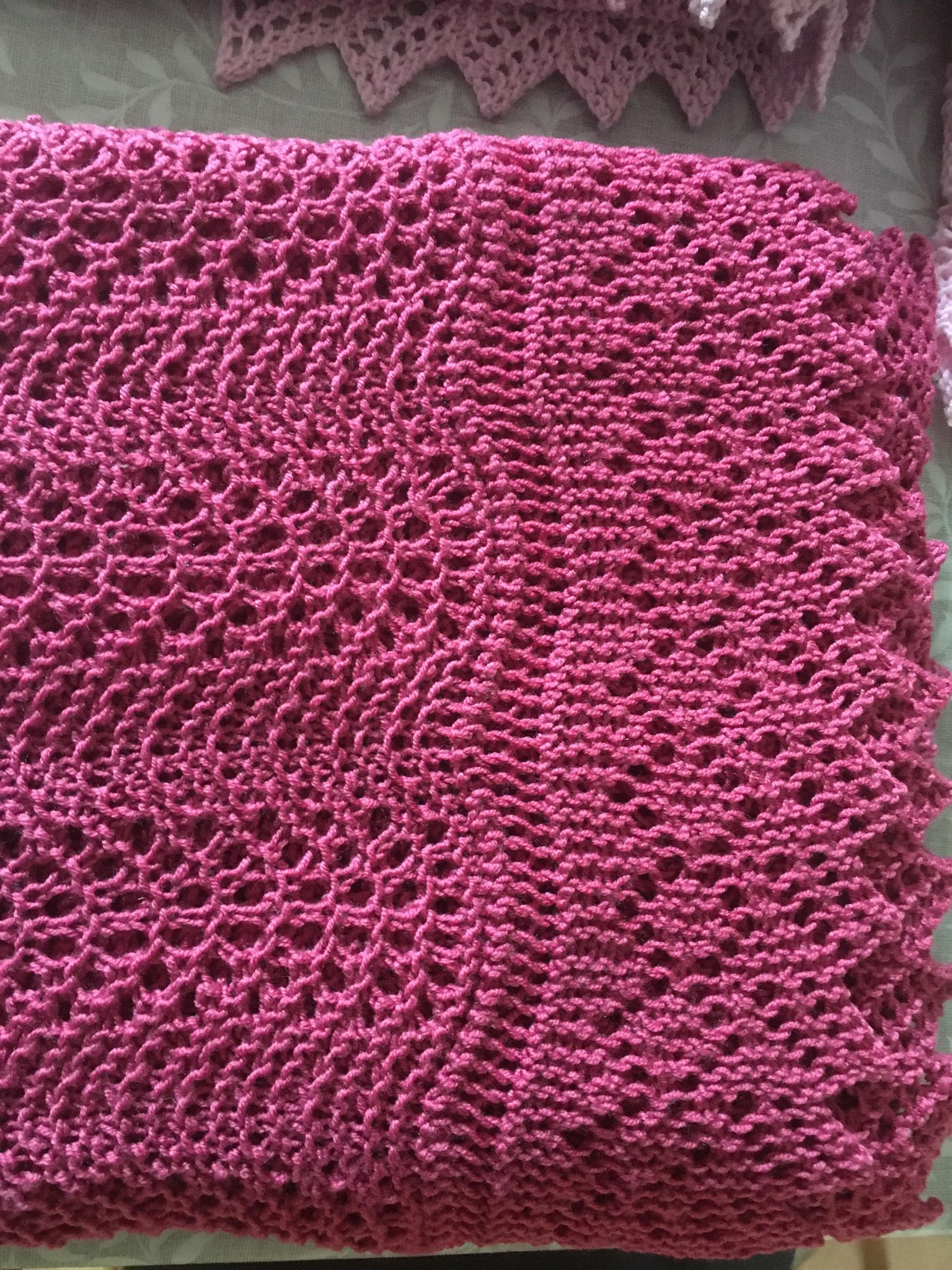 Kronprinsesse Mary svøb strikket i 100 % Superwash Baby merinould. Original størrelse - Billede 11