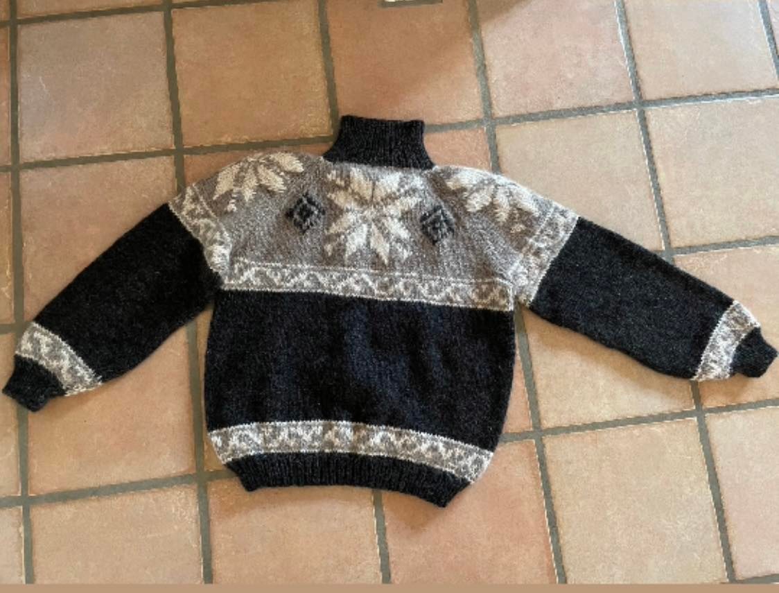 Islandsk sweater med stjernemønster - Billede 2