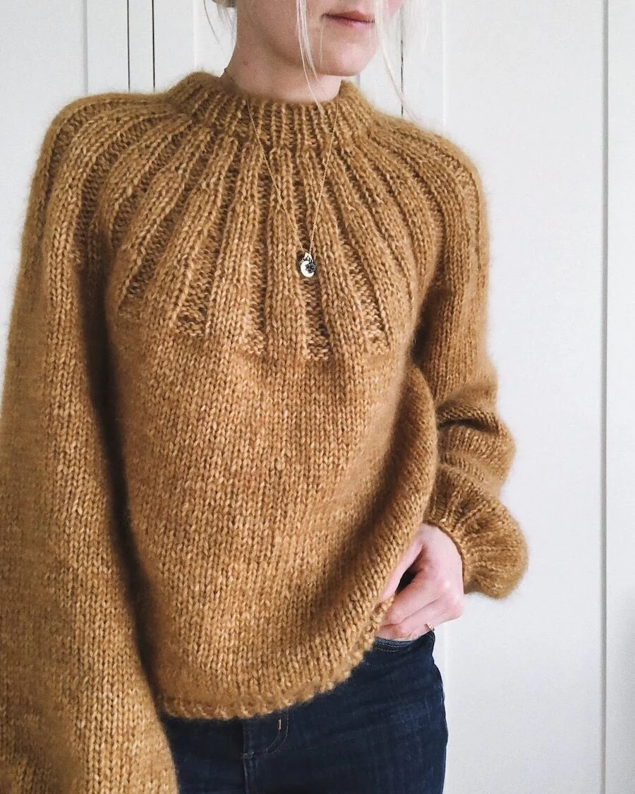 SUNDAY SWEATER | Garnalternativ Drops Sky og Drops Kid Silk