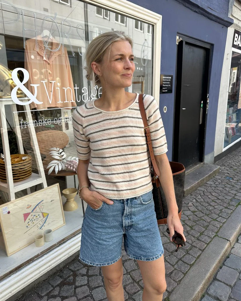 Amélie Tee Fra PetiteKnit | Garnalternativ Blød Bomuldsgarn