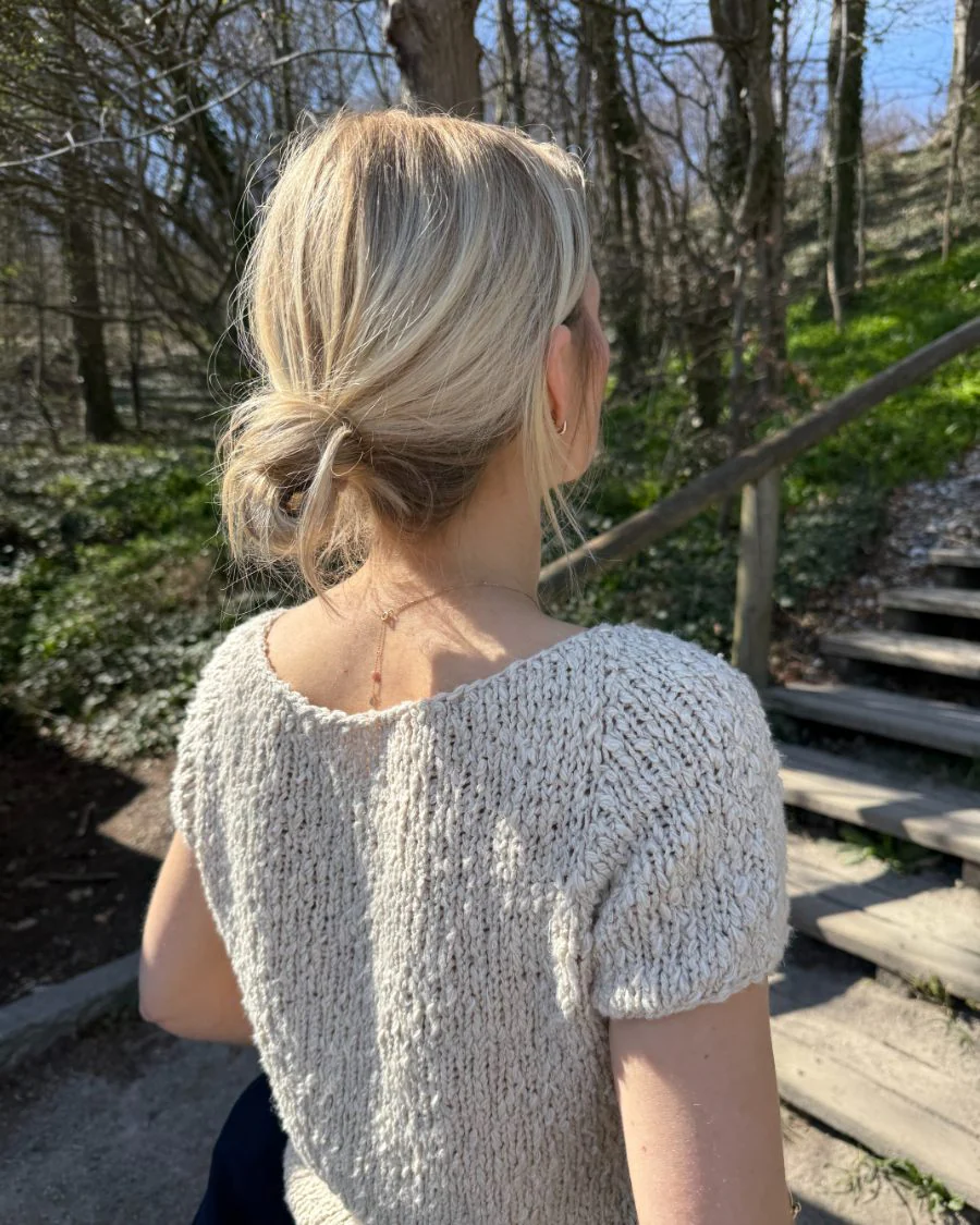 Wave Tee fra PetiteKnit | Garnalternativ Drops Bomull-Lin
