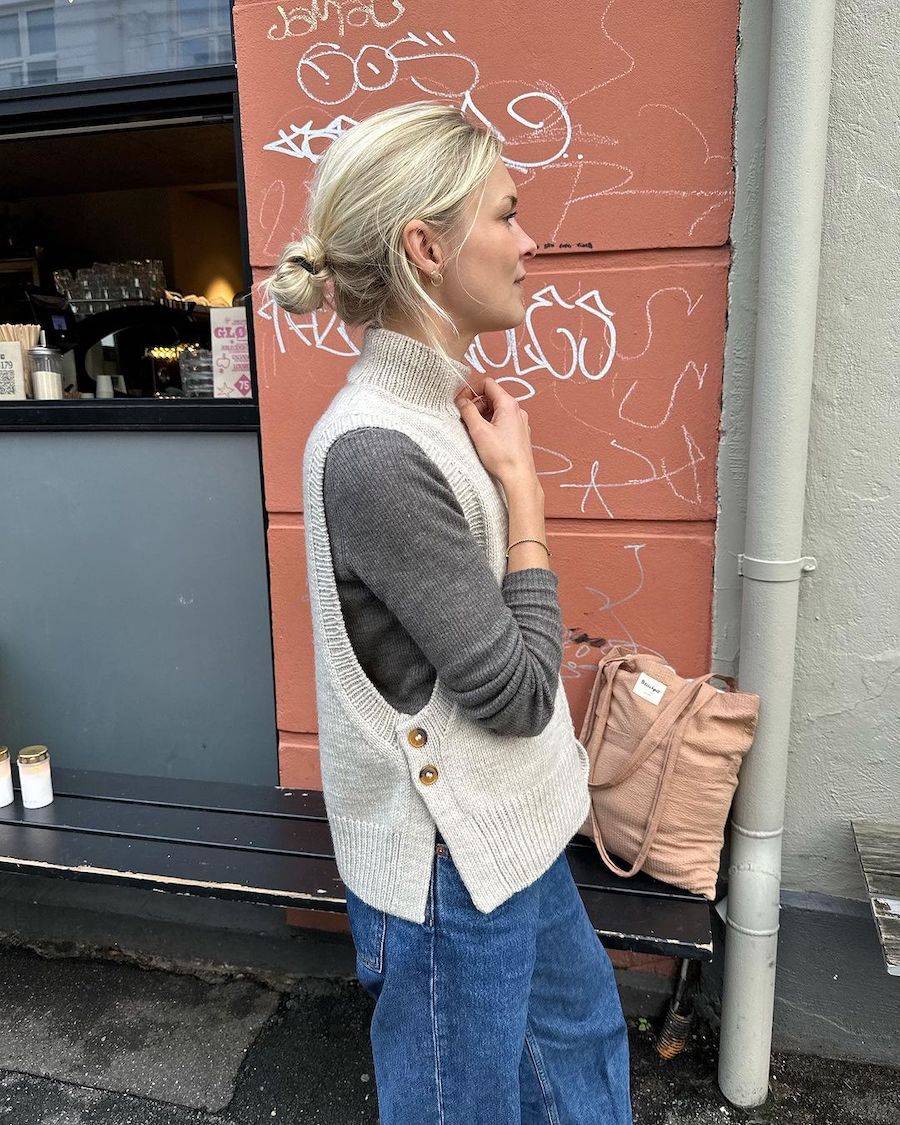 Lulu Slipover Fra PetiteKnit | Garnalternativ Drops Lima