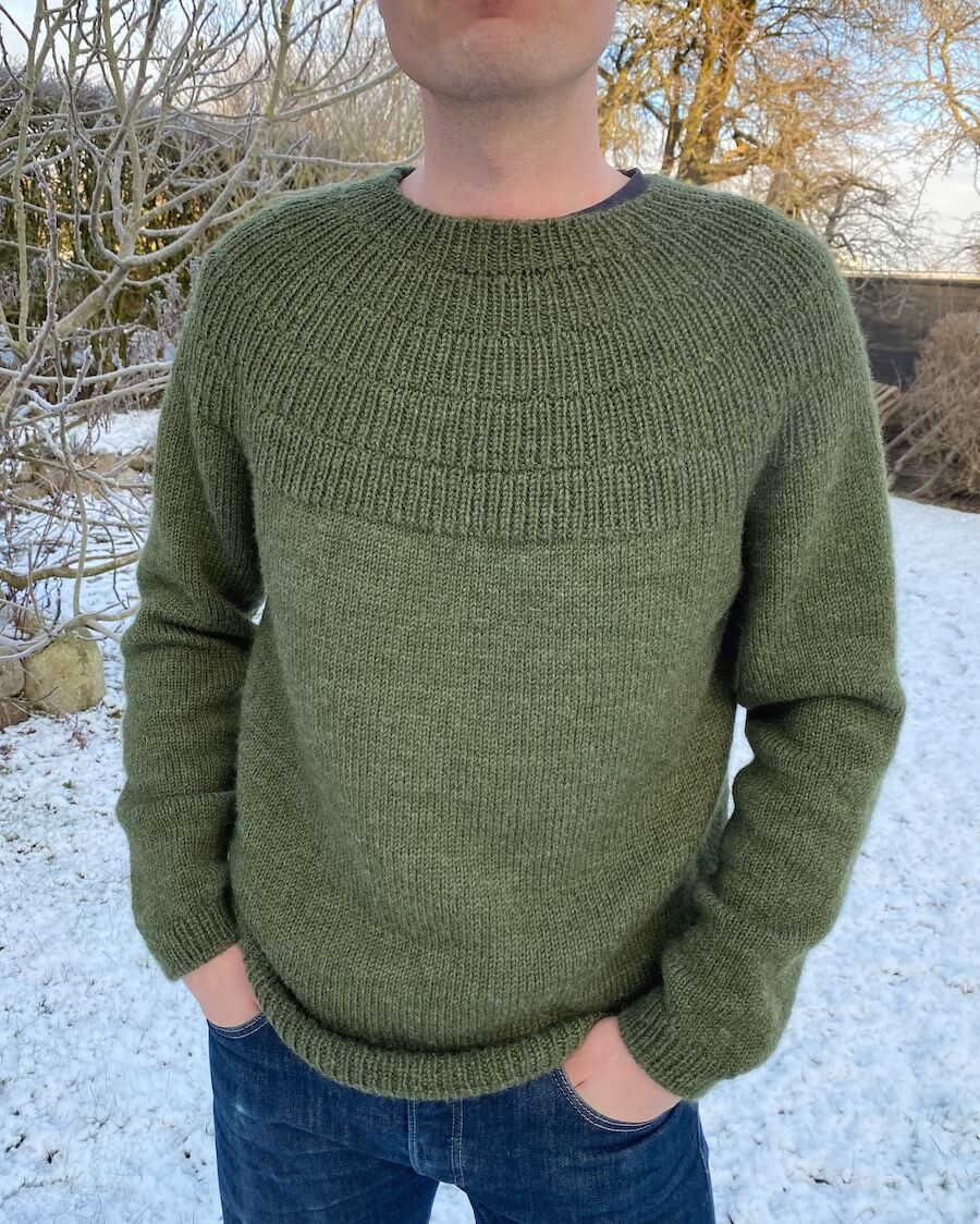 Ankers Trøje – My Boyfriend’s Size Fra PetiteKnit | Garnalternativ Drops Soft Tweed