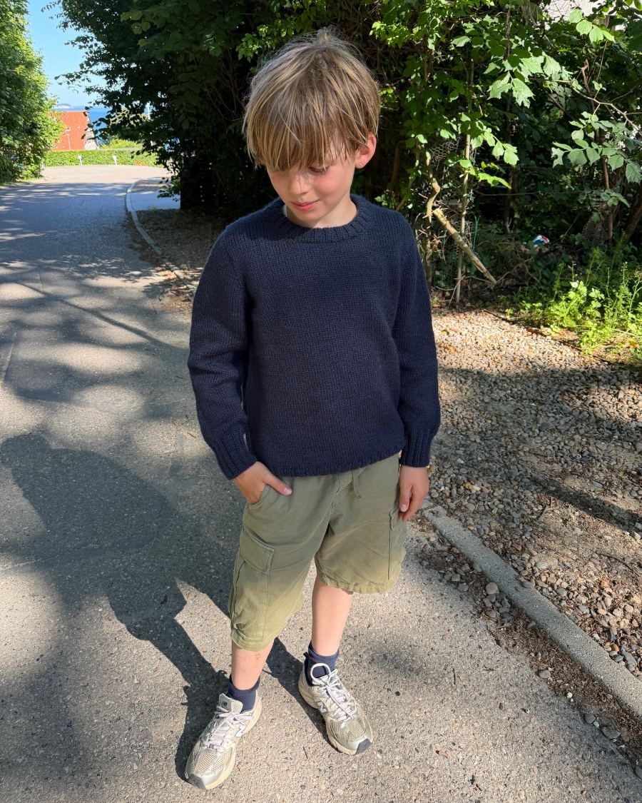 Niels Sweater Junior - Printet strikkeopskrift